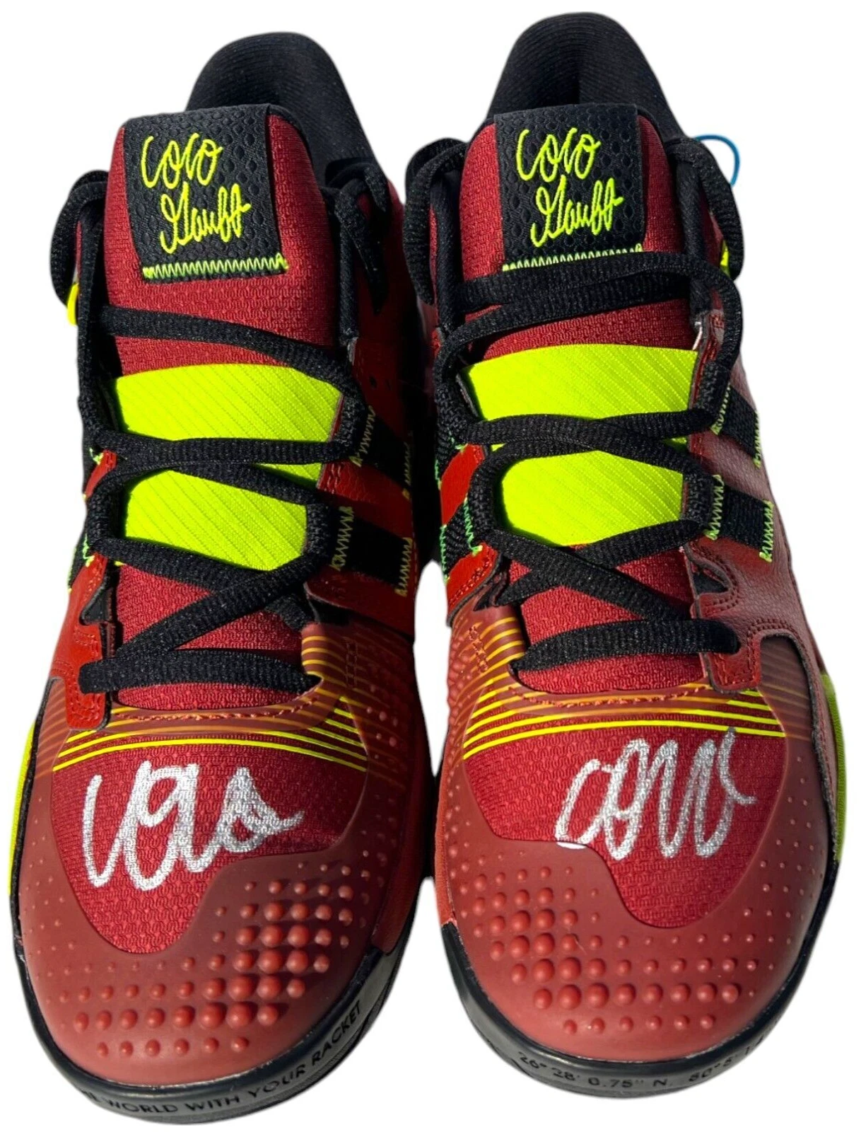 COCO GAUFF SIGNED AUTOGRAPHED NEW BALANCE CG1 2023 US OPEN TENNIS SHOES JSA