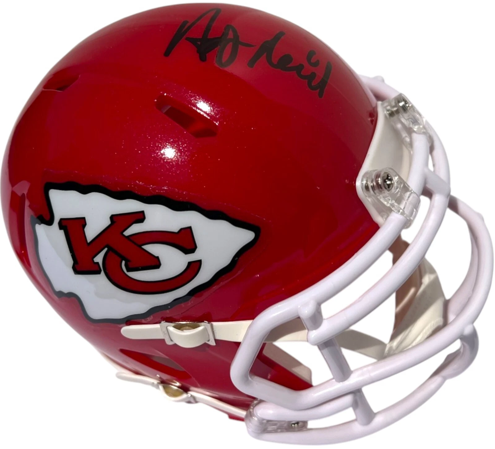 ANDY REID SIGNED AUTOGRAPHED KANSAS CITY CHIEFS FOOTBALL MINI HELMET JSA