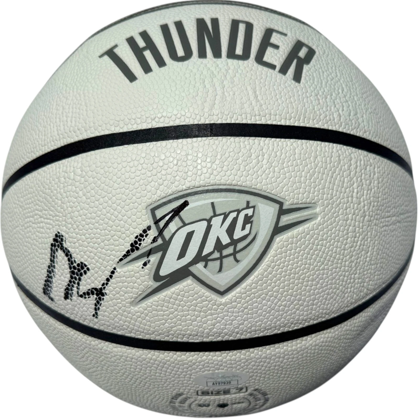 SHAI GILGEOUS-ALEXANDER SIGNED THUNDER OKC BASKETBALL NBA CHAMPIONS JSA