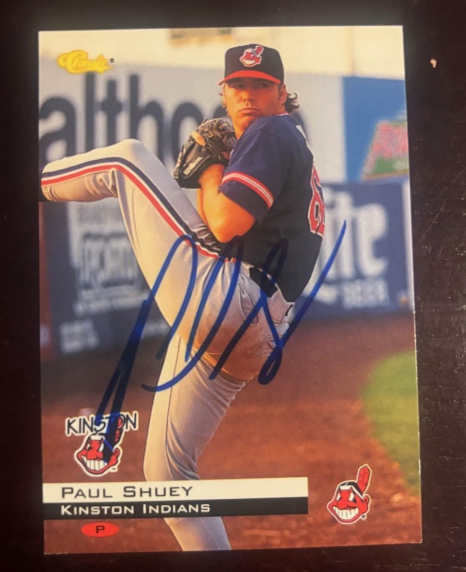 1994 Classic Paul Shuey signed autographed card Cleveland Kinston Indians #160