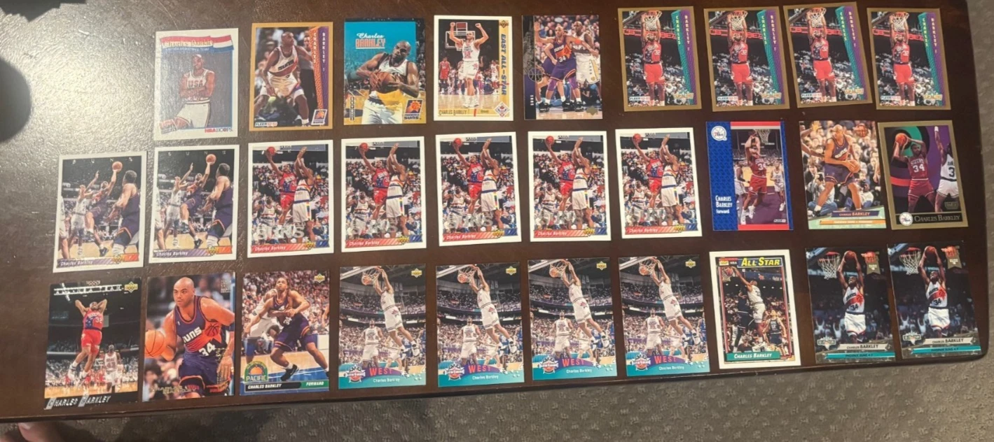 29 Card Charles Barkley NBA Basketball Card Lot Phoenix Suns Philadelphia 76ers