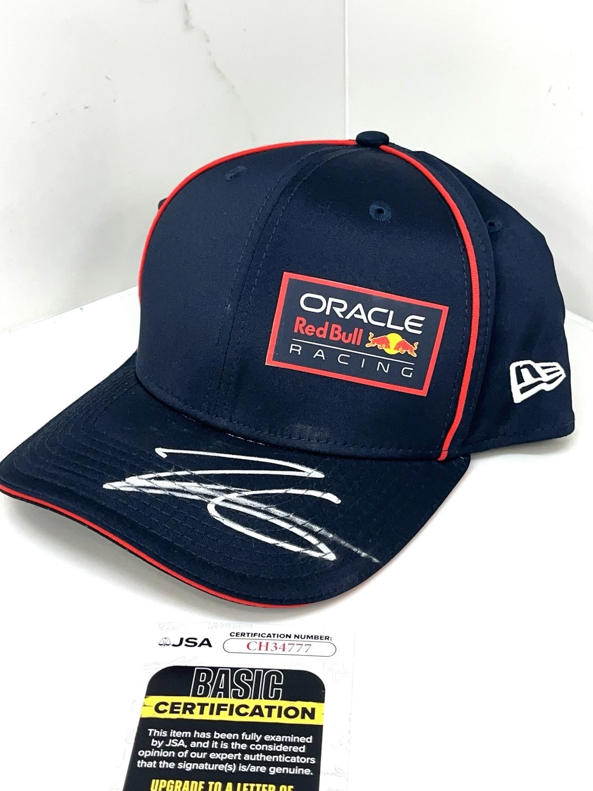 Isack Hadjar Hand Signed Redbull Hat Formula 1 F1 JSA Cert #2