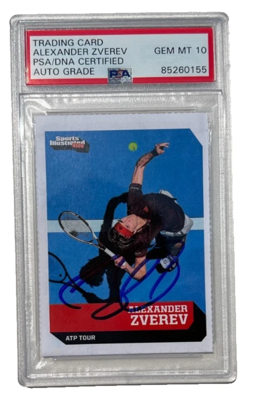Alexander Zverev Signed 2018 SI For Kids Rookie Card #771 Psa GEM MINT 10 AUTO