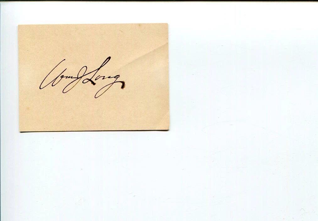 WILLIAM JOSEPH LONG CONGREGATIONAL CLERGY NATURALIST AUTHOR SIGNED AUTOGRAPH COLLECTIBLE MEMORABILIA