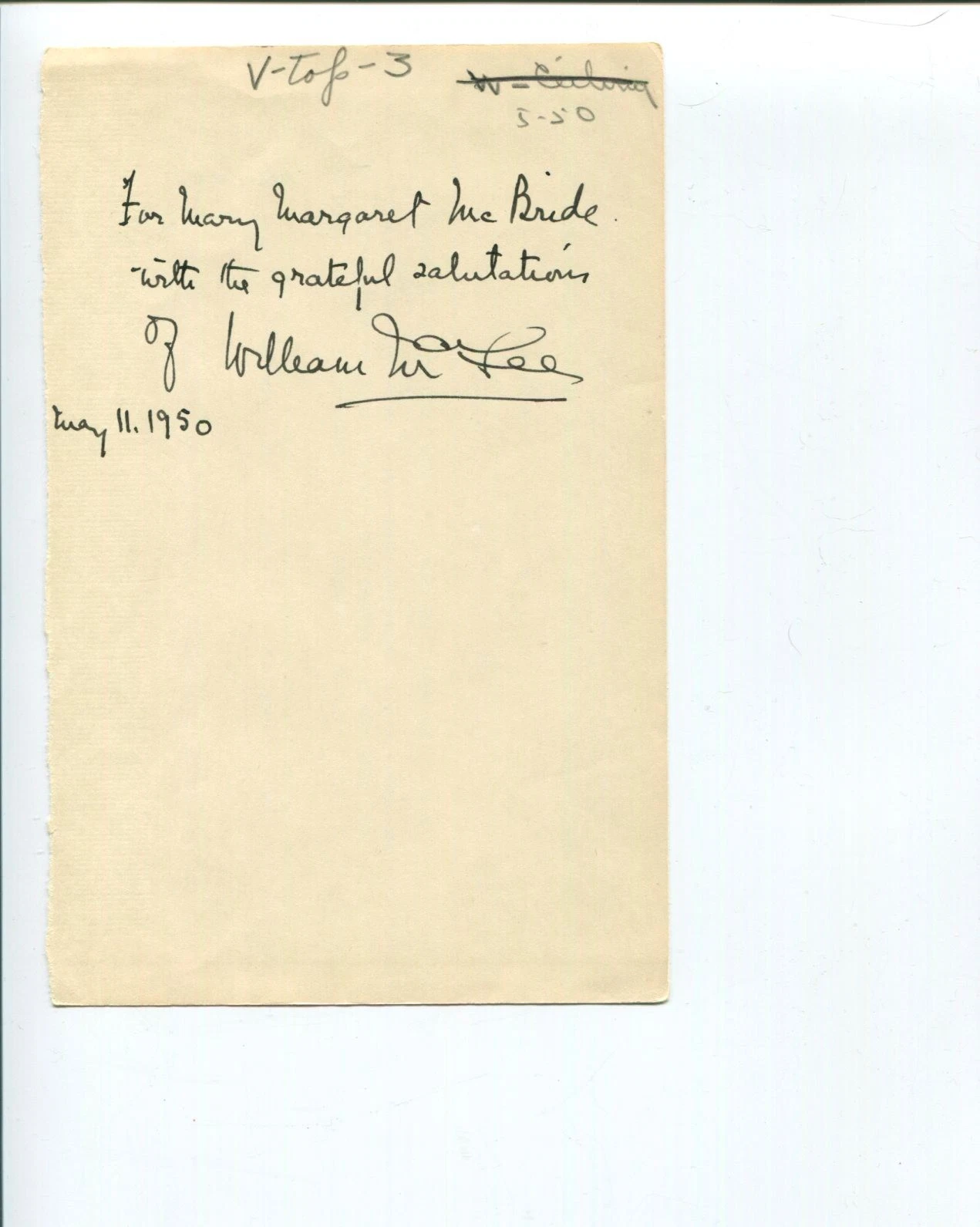 WILLIAM MCFEE SEA NAUTICAL AUTHOR SIGNED AUTOGRAPH COLLECTIBLE MEMORABILIA