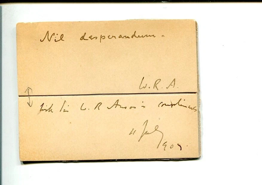 Sir William Anson Vice-Chancellor University of Oxford MP Signed Autograph