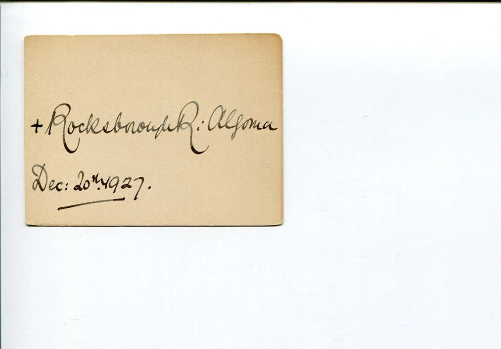 Rocksborough Remington Smith Bishop Of Algoma Anglican Canada Signed Autograph