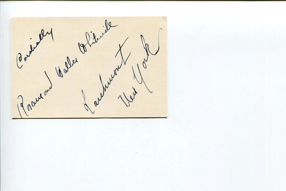 Rosamond Whiteside Early Opera Singer Actor Signed Autograph