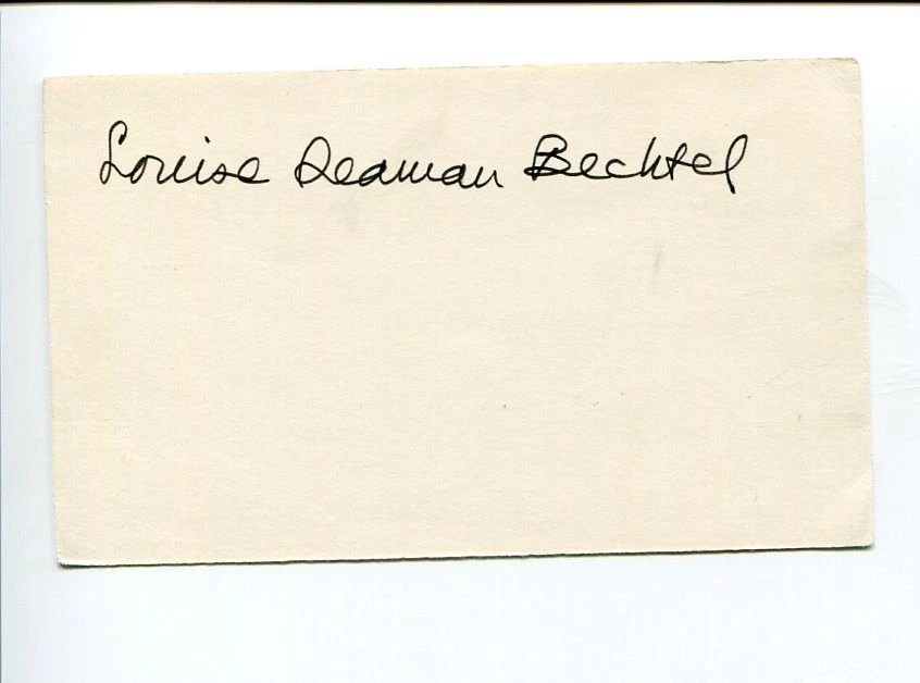 Louise Seaman Bechtel Newbery Medal Award Winner Author Signed Autograph