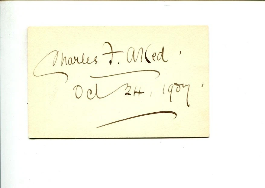 Charles Frederic Aked Congregational Minister Author Clergy Signed Autograph