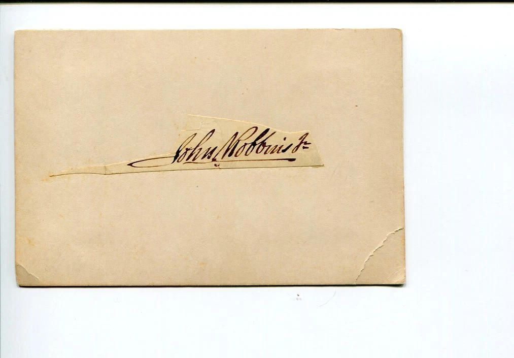 John Robbins 1800s PA Pennsylvania US Representative Congress Signed Autograph