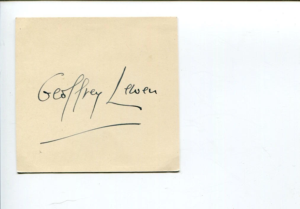 Geoffrey Warde Bishop of Lewes Dean Of Gibraltar Clergy Signed Autograph