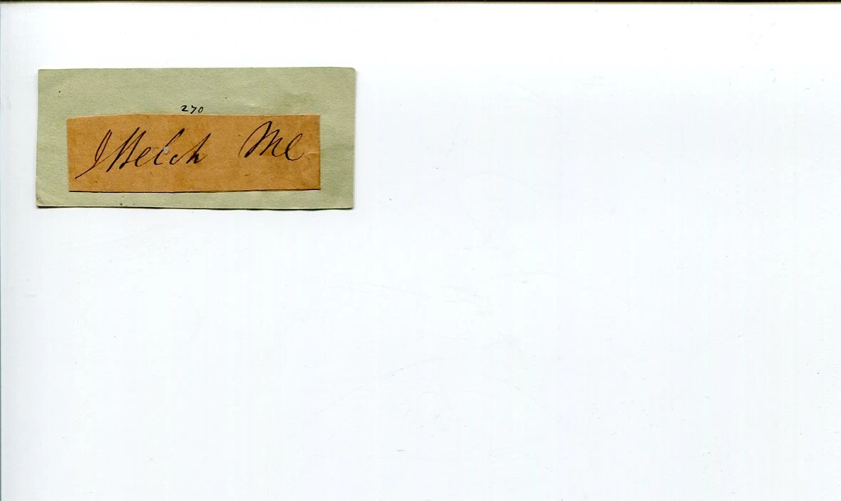 John Welch 1800s Ohio Supreme Court US Representative Congress Signed Autograph