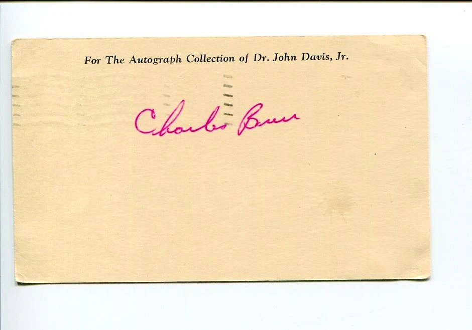 Charles Charlie E. Burr Mongo Horse Racing Jockey 300 Wins Signed Autograph
