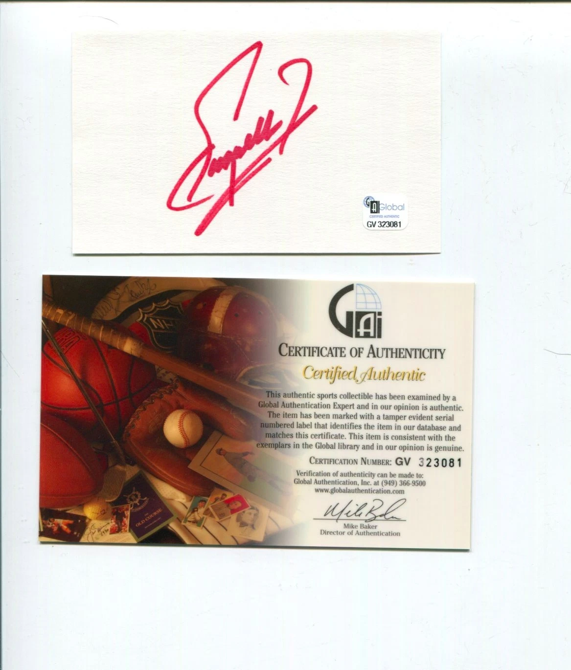 Fuzzy Zoeller PGA Masters US Open Ryder Cup Champ Golf Signed Autograph COA