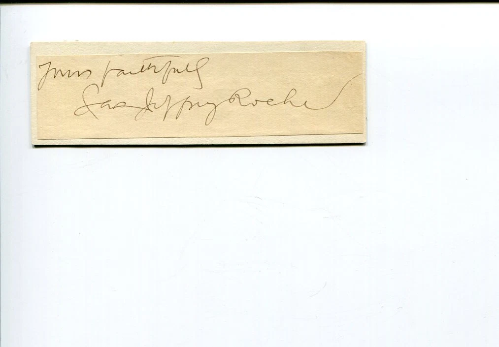 James Jeffrey Roche 1800s America Poet Author American Consular Signed Autograph