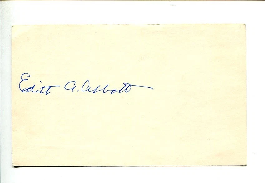 Edith Abigail Abbott Famous Artist Painter Signed Autograph