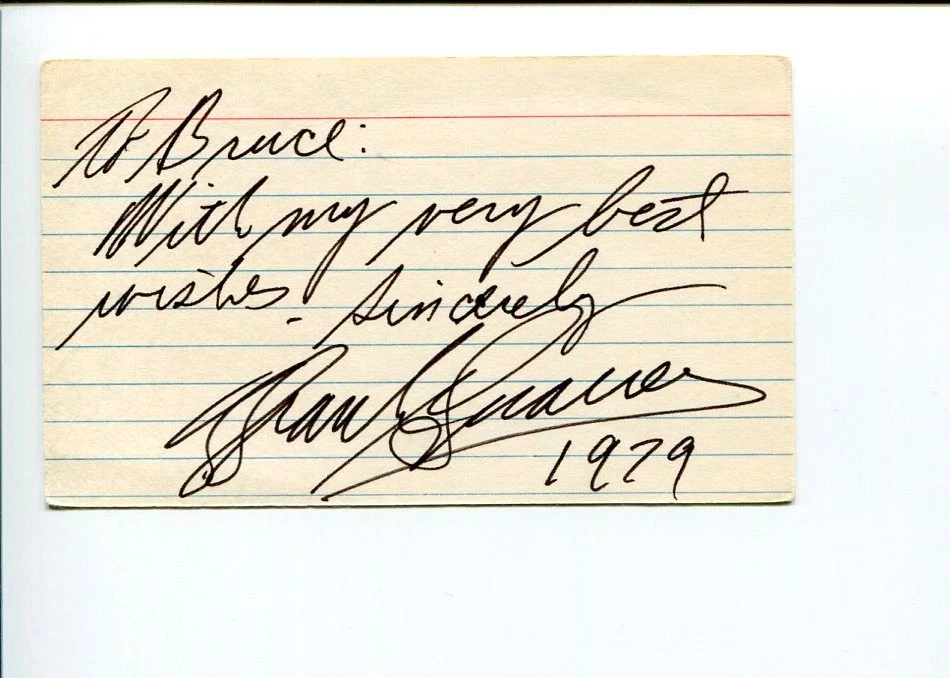 Frank Guarrera Opera Singer NY MET Metropolitan Opera Signed Autograph