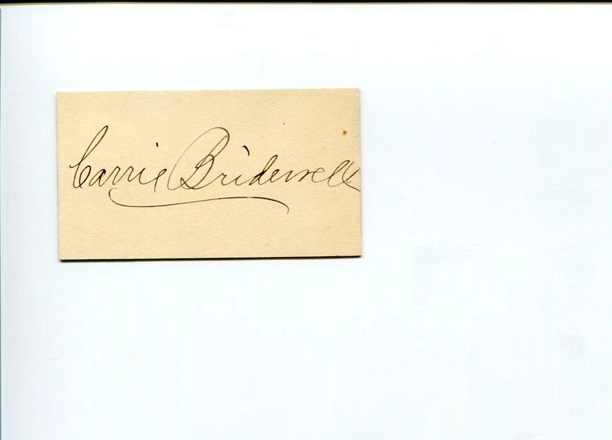 Carrie Bridewell Benedict Metropolitan Met Opera Signer Signed Autograph