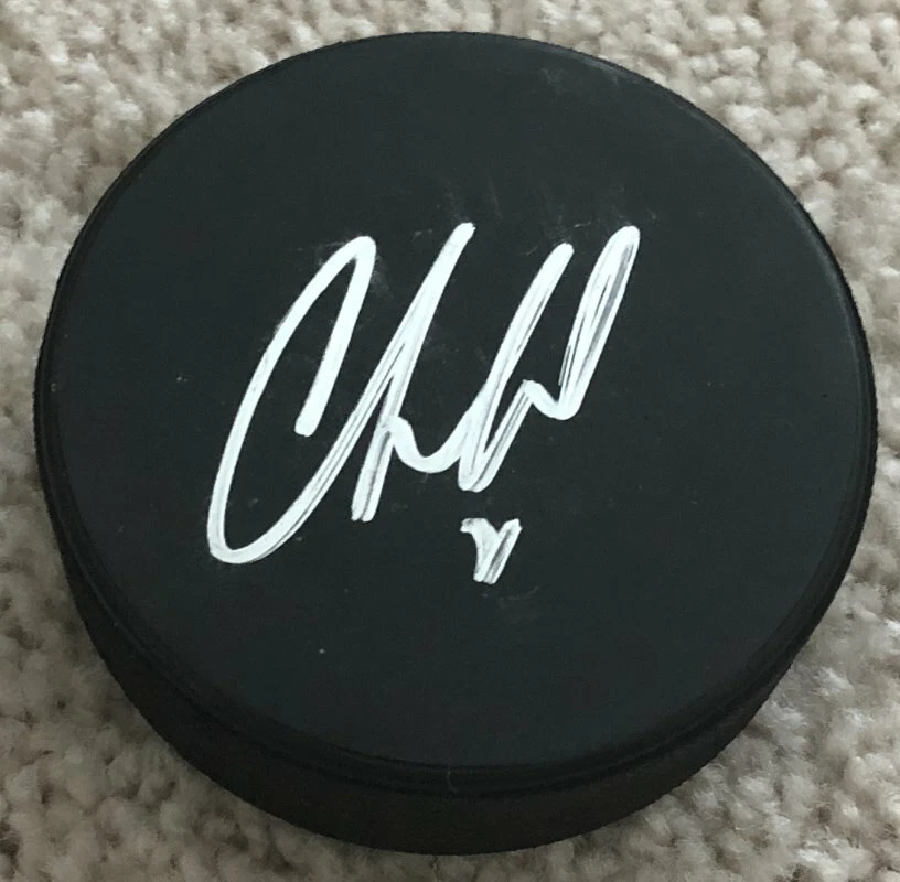 CORY SCHNEIDER NEW JERSEY DEVILS CANUCKS SIGNED AUTOGRAPH PUCK B w/PROOF