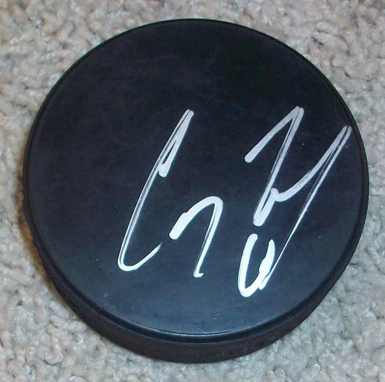 COREY PERRY ANAHEIM DUCKS TEAM CANADA SIGNED AUTOGRAPH PUCK A