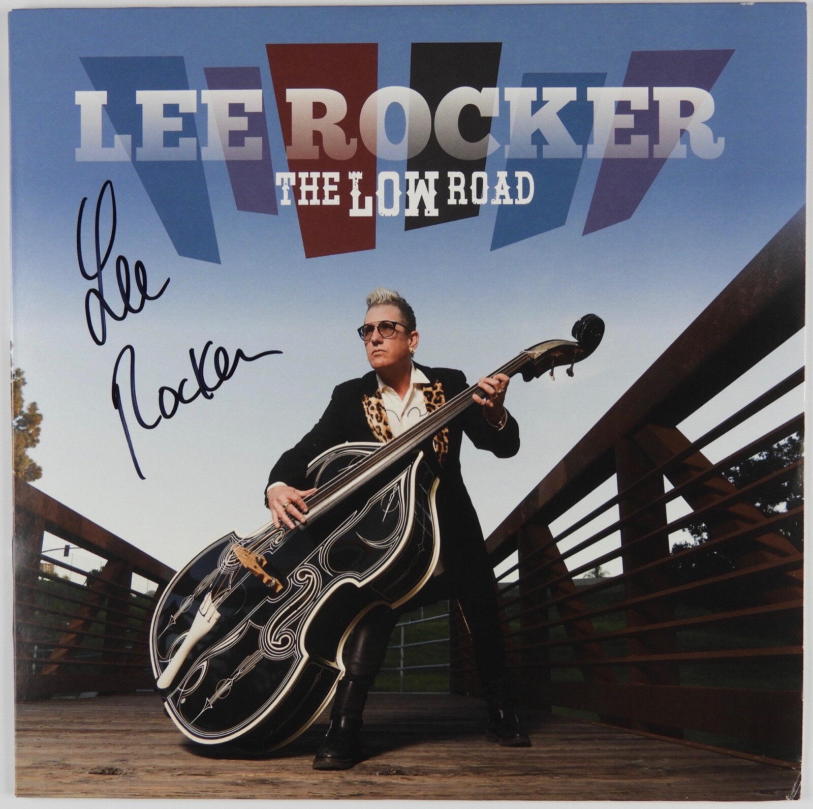 Lee Rocker JSA Signed Autograph Record Album Vinyl Stray Cats