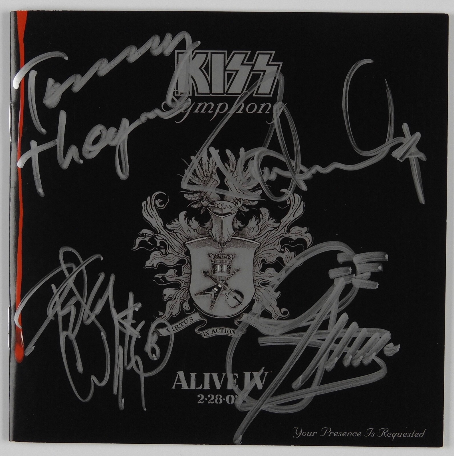 KISS FULL BAND Symphony Alive IV JSA Signed Autograph CD Paul Stanley