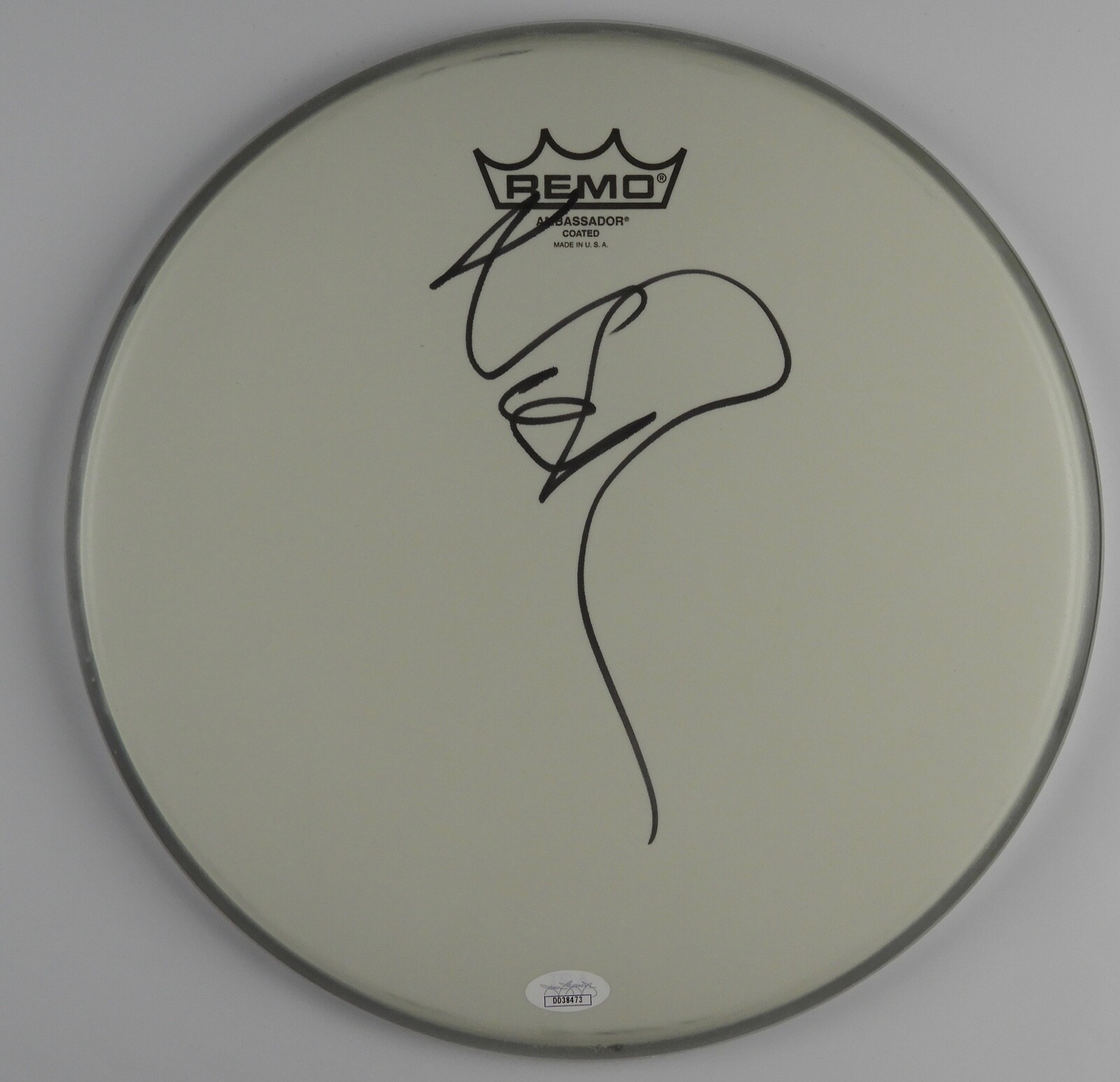 Nick Mason Pink Floyd Autograph Signed Drum Head JSA COA 12