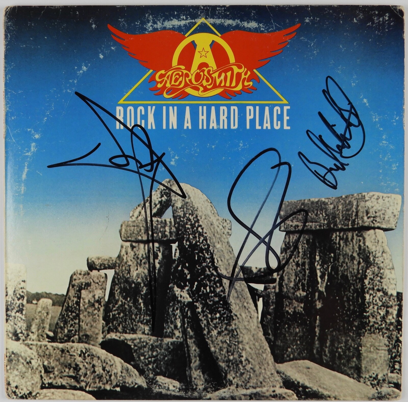 Aerosmith Signed Autograph  Album Record JSA Steven Tyler Whittford Hamilton