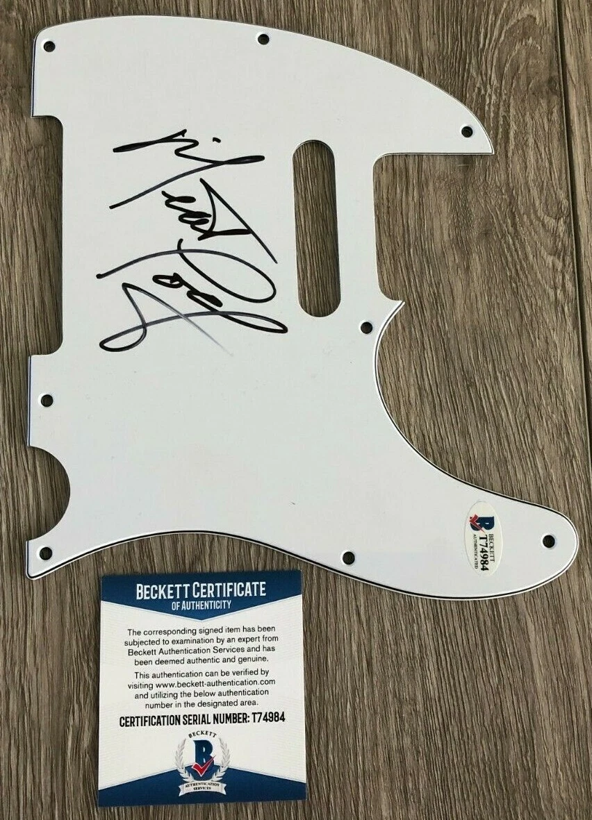 MEATLOAF SIGNED AUTOGRAPH TELECASTER GUITAR PICKGUARD w/PROOF & BECKETT BAS COA