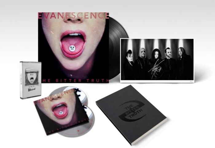 EVANESCENCE THE BITTER TRUTH LE VINYL BUNDLE w/ AMY LEE SIGNED AUTOGRAPH PRINT