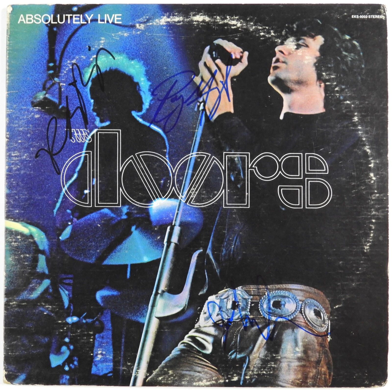 The Doors JSA Signed Autograph Album Vinyl Record Absolutely Live  Robby Krieger