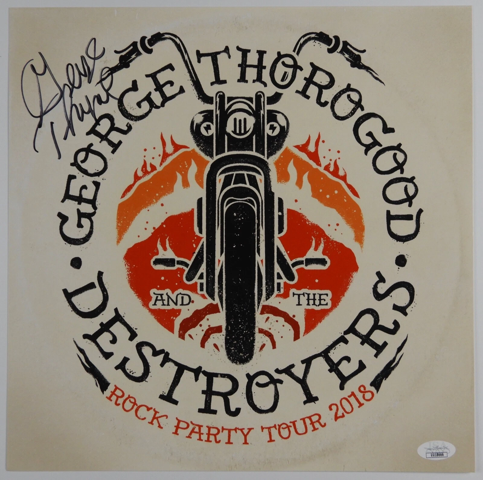George Thorogood JSA Signed Autograph Signed 12
