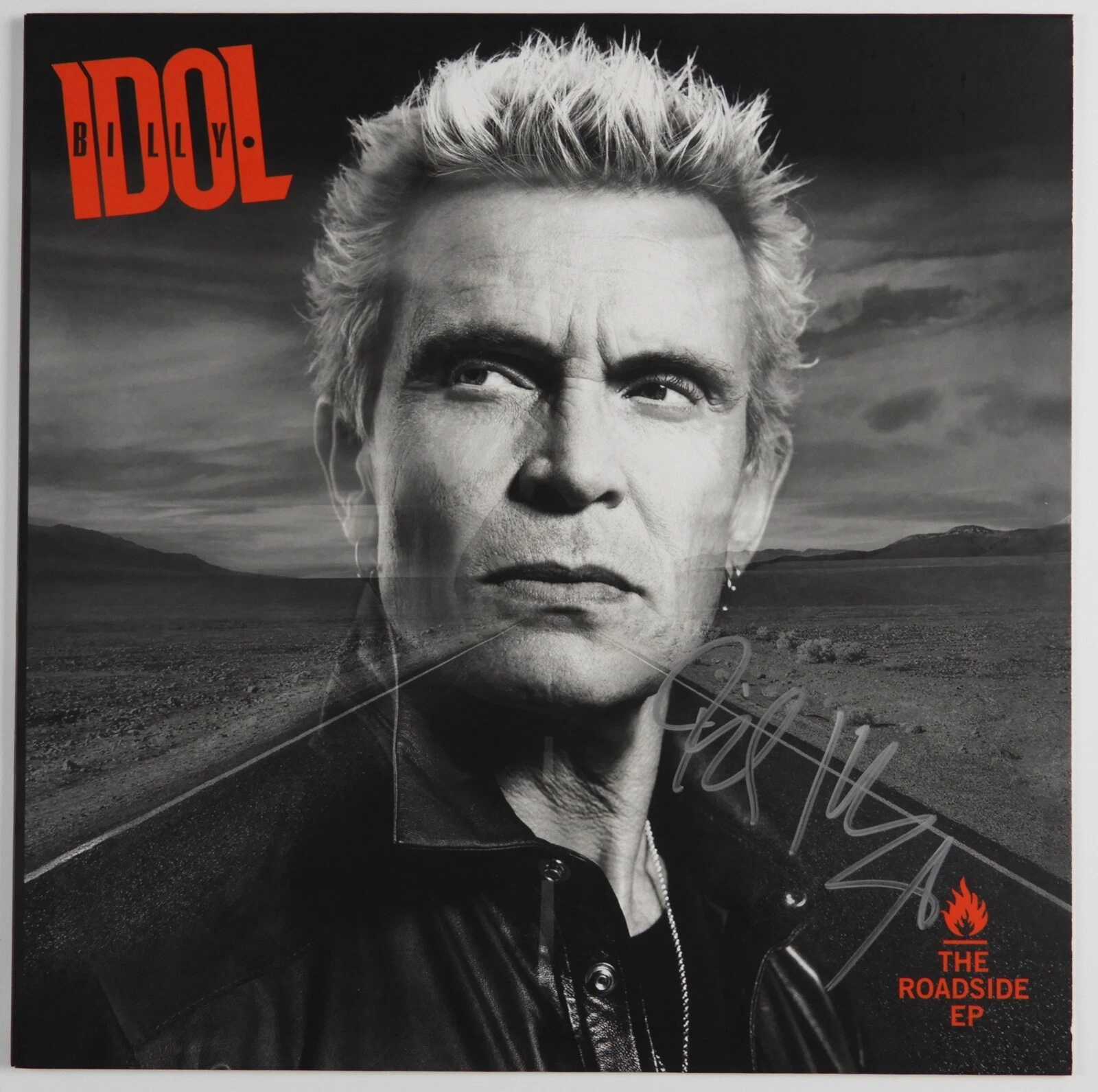 Billy Idol Autograph Signed The Roadside EP Vinyl Album Record