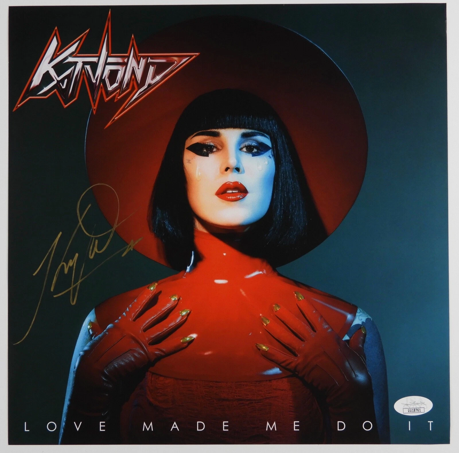 Kat Von D JSA Autograph Signed Record Album Litho Love Made Me Do It