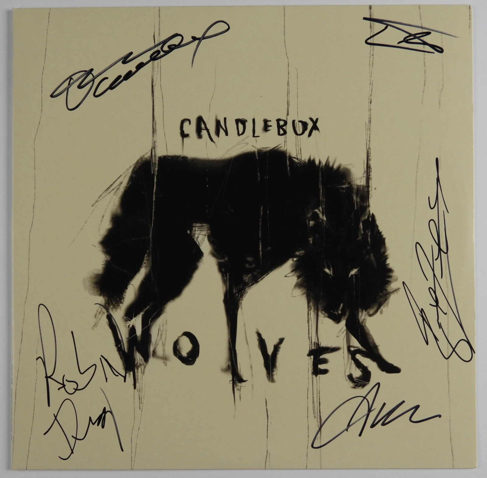 Candlebox JSA Fully Autograph Signed Record Album Vinyl Wolves