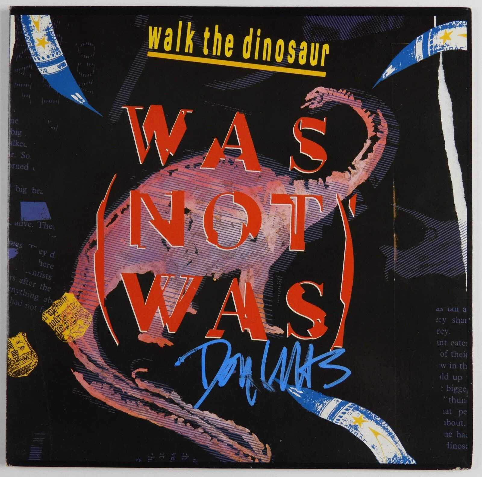 Don Was Was Not Was JSA Autograph Signed Record Album Vinyl Walk the Dinosaur