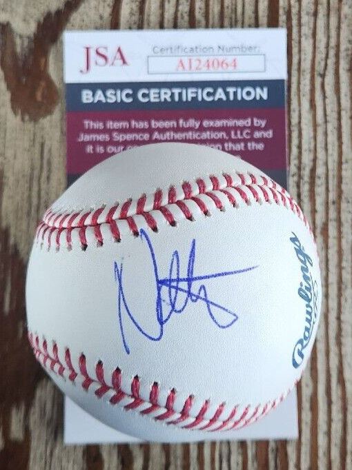 Nate Mendel Signed Official MLB Baseball w/ JSA #AI24064 Foo Fighters