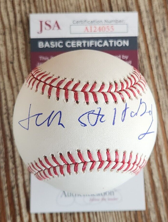 Jens Stoltenberg Signed OMLB Baseball w/ JSA COA #AI24055 NATO Secretary General