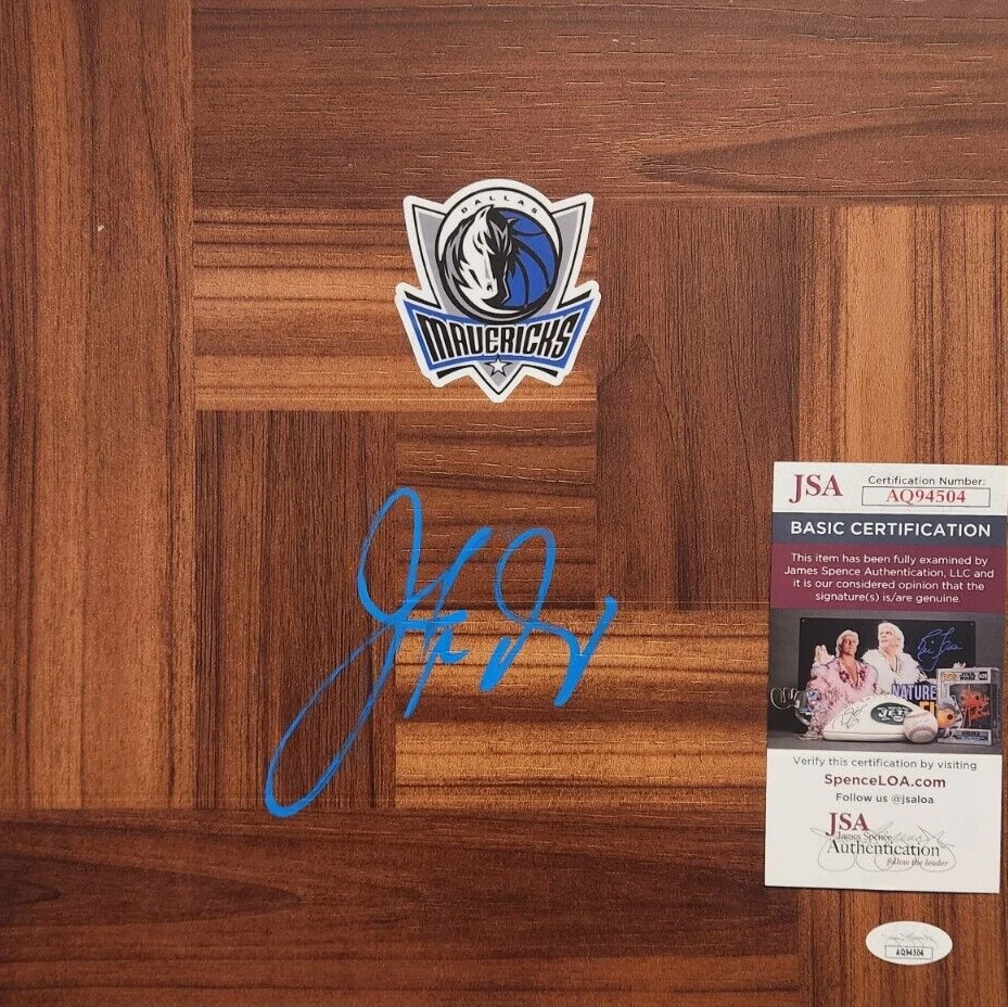 Jason Kidd Signed Floorboard w/ JSA COA #AQ94504 Dallas Mavericks Suns Nets