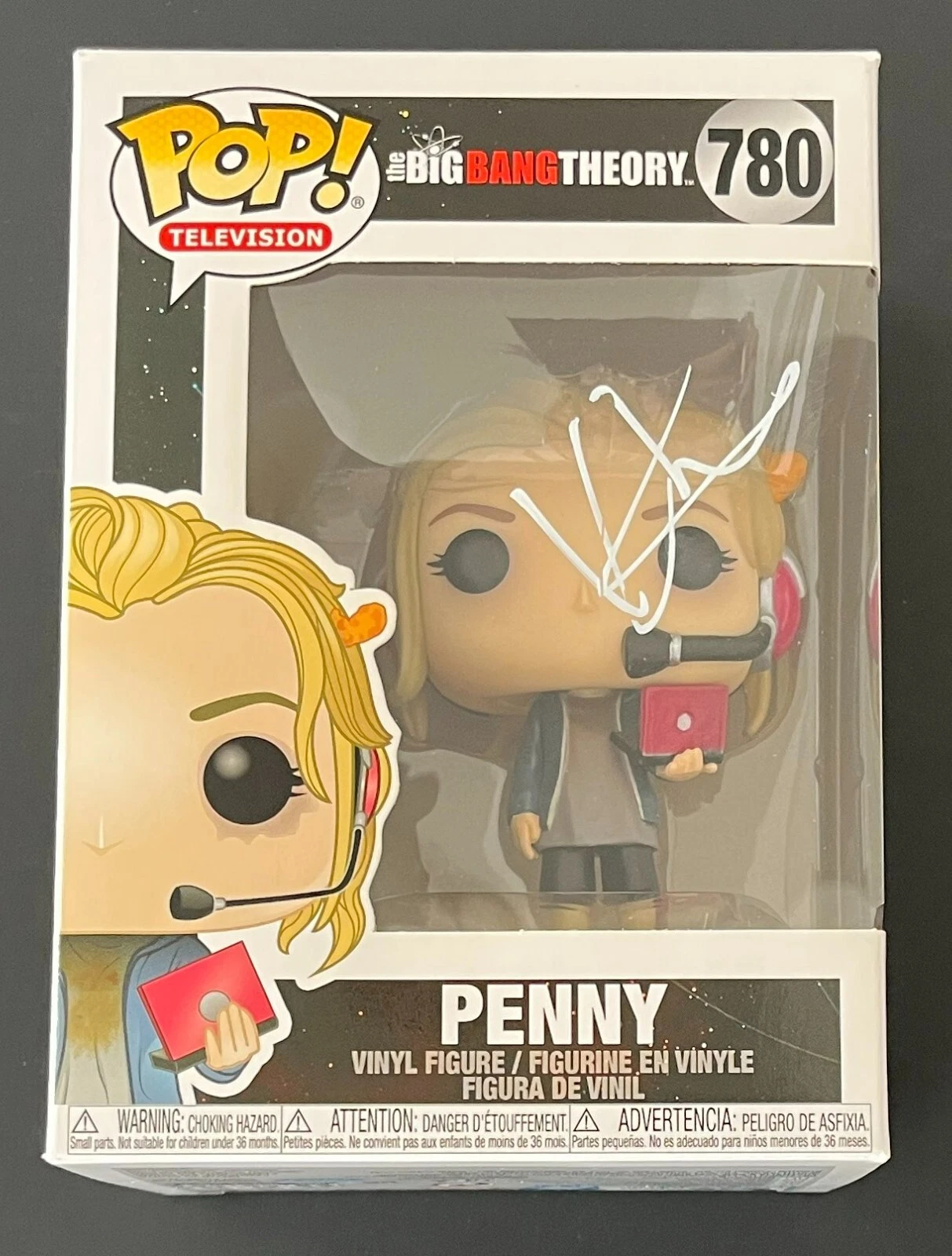 KALEY CUOCO SIGNED THE BIG BANG THEORY PENNY FUNKO w/EXACT VIDEO PROOF & BECKETT
