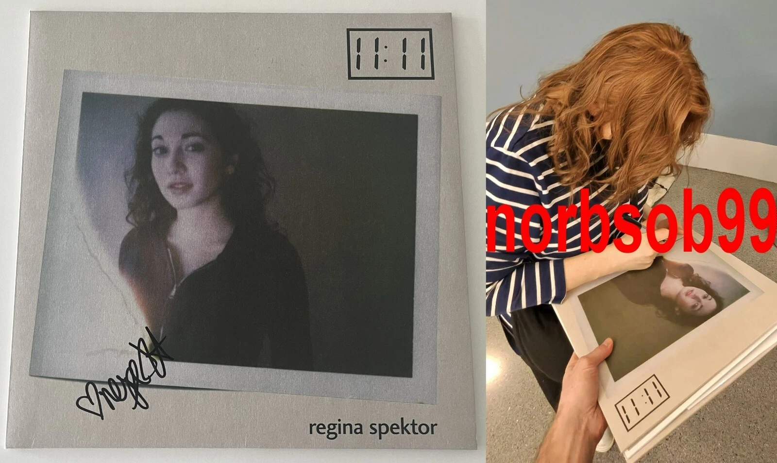 REGINA SPEKTOR SIGNED AUTOGRAPH 11:11 VINYL ALBUM LP w/EXACT PROOF & BECKETT COA