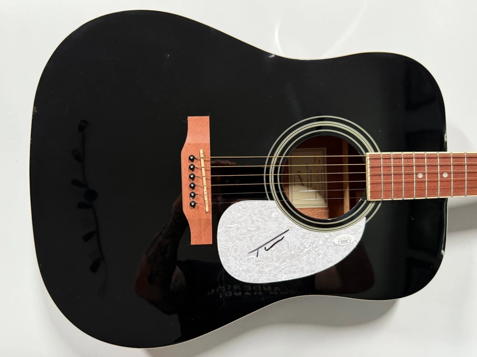 Tucker Wetmore JSA Autograph Signed Guitar Epiphone Acoustic