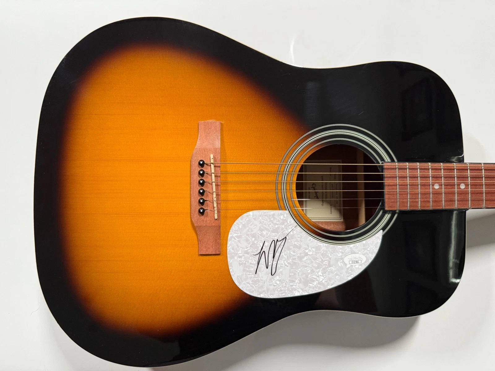 Warren Zeiders JSA Autograph Signed Guitar Epiphone Acoustic