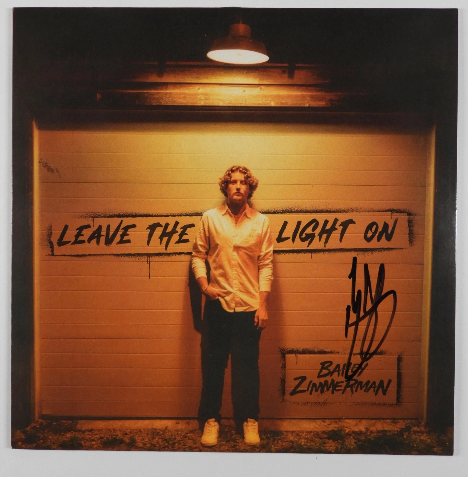 Bailey Zimmerman JSA Signed Autograph Record Album Vinyl  Leave The Light On