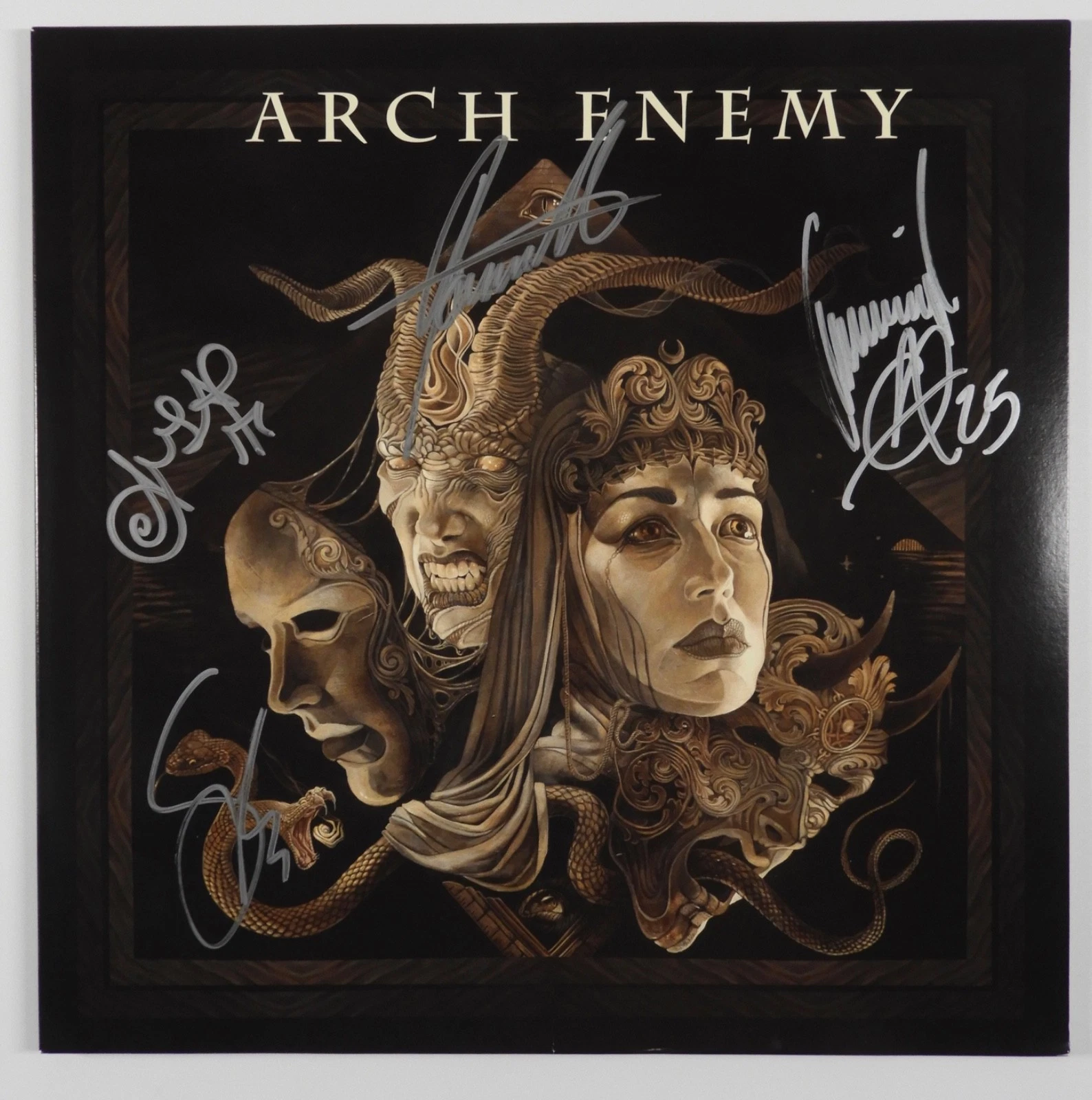 Arch Enemy Signed Autograph Record Album JSA Vinyl Deceivers