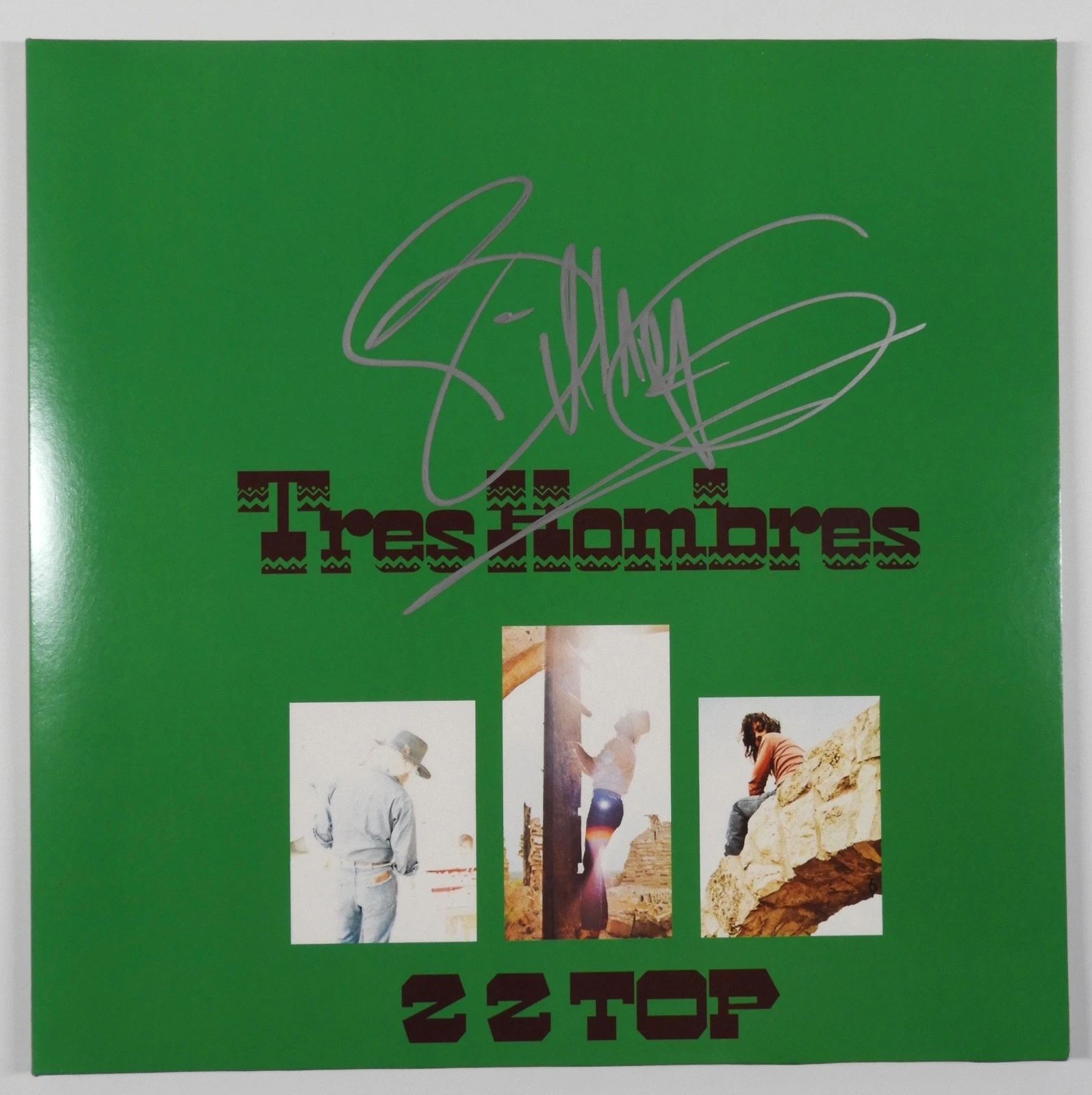 ZZ Top Billy Gibbons JSA Signed Autograph Record Album Vinyl Tres Hombres
