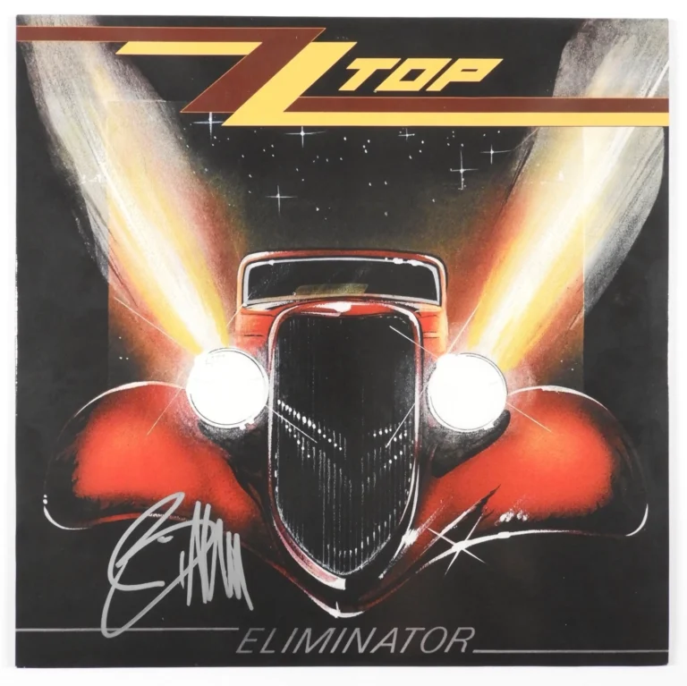 ZZ Top Billy Gibbons JSA Signed Autograph Record Album Vinyl Eliminator
