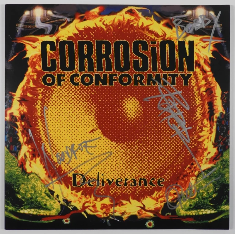 Corrosion Of Conformity JSA Signed Autograph Record Album Vinyl Deliverance
