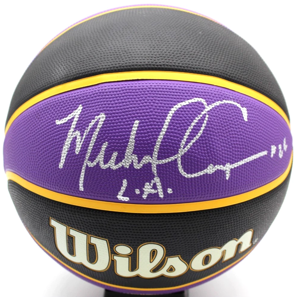Michael Cooper Signed Los Angeles Lakers Logo Basketball W/Beckett COA BT56226